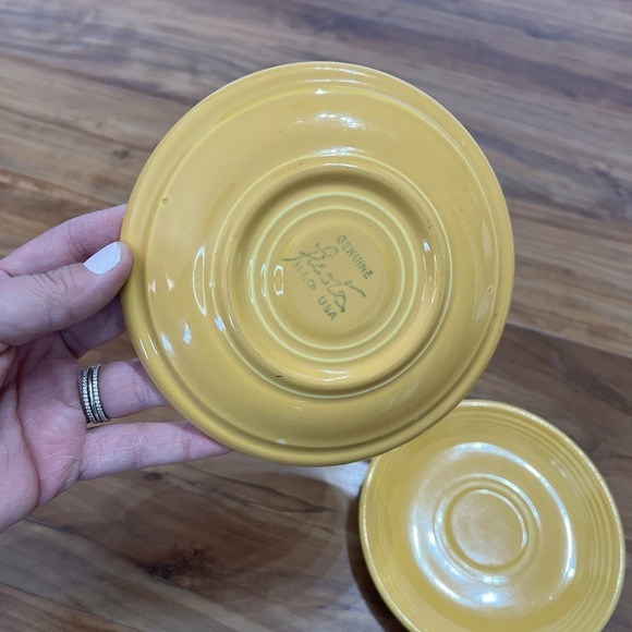 Set of 3 Vintage Fiesta Ware HLC Homer Laughlin China‎ Saucers/Plates 6" - Picture 7 of 9